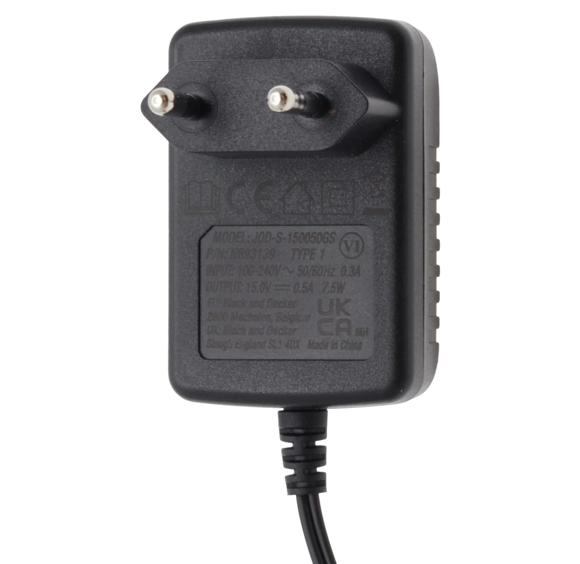 Black & Decker caricabatterie caricatore aspirabriciole 12V DVC320B21 DVC320BRG - Image 2