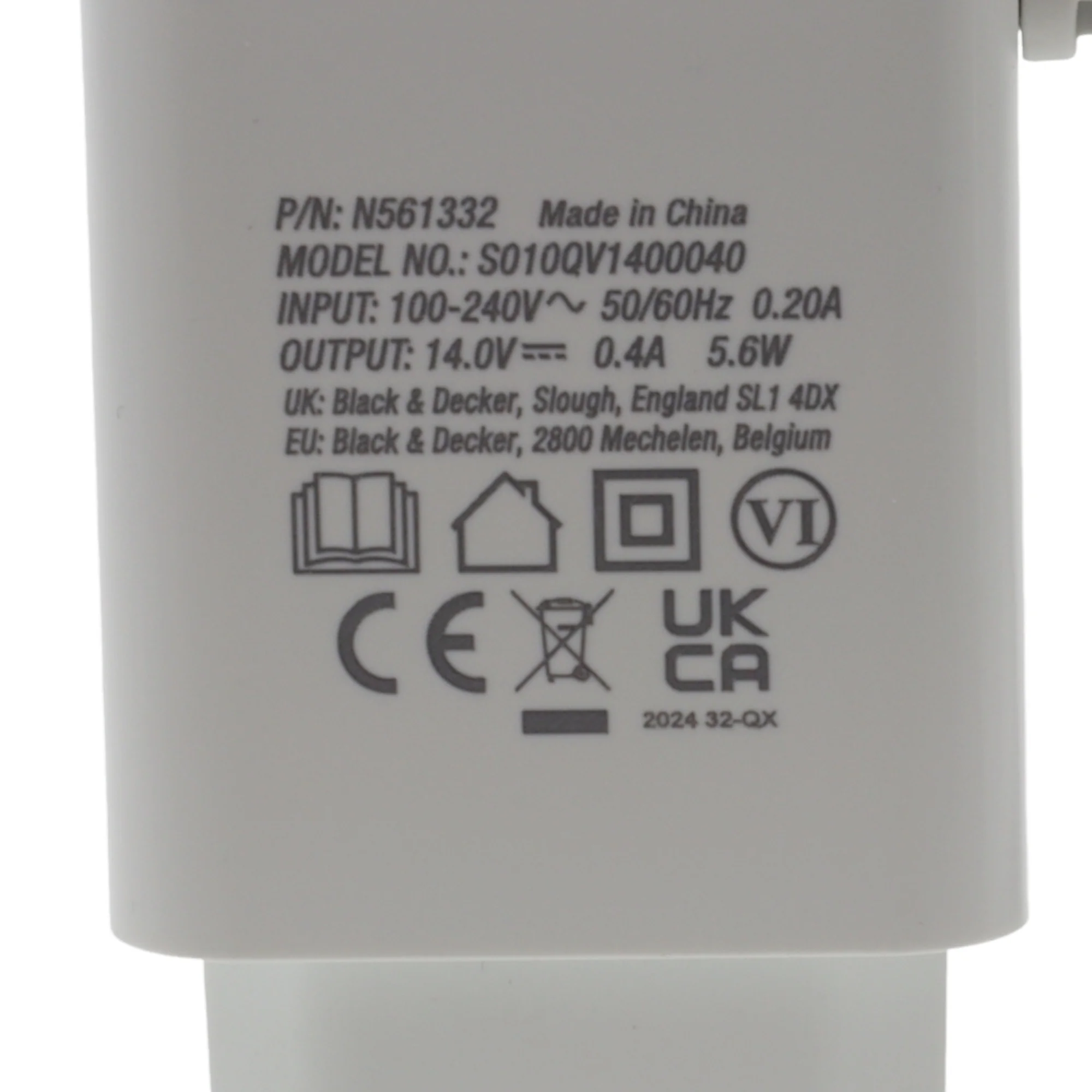 Black & Decker caricabatterie caricatore N561332 aspirabriciole trapano Reviva 7.2V 12V - Image 4
