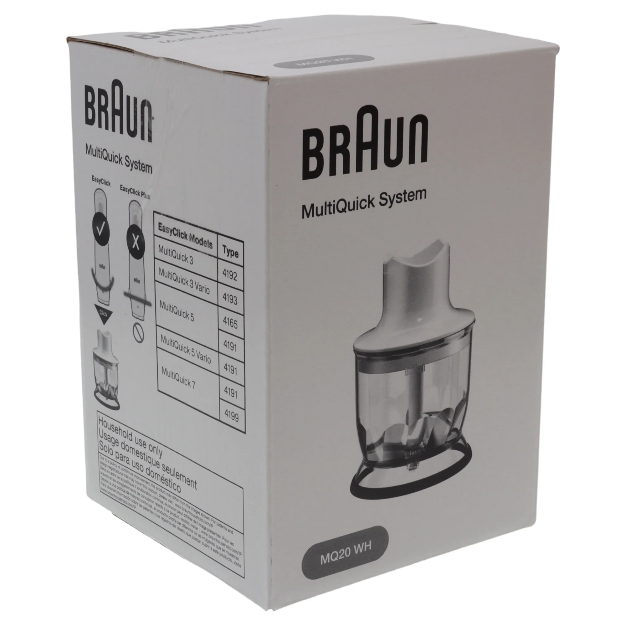 Braun accessorio tritatutto bicchiere 350ml Minipimer Multiquick 3 5 7 4191 4199 - Image 6