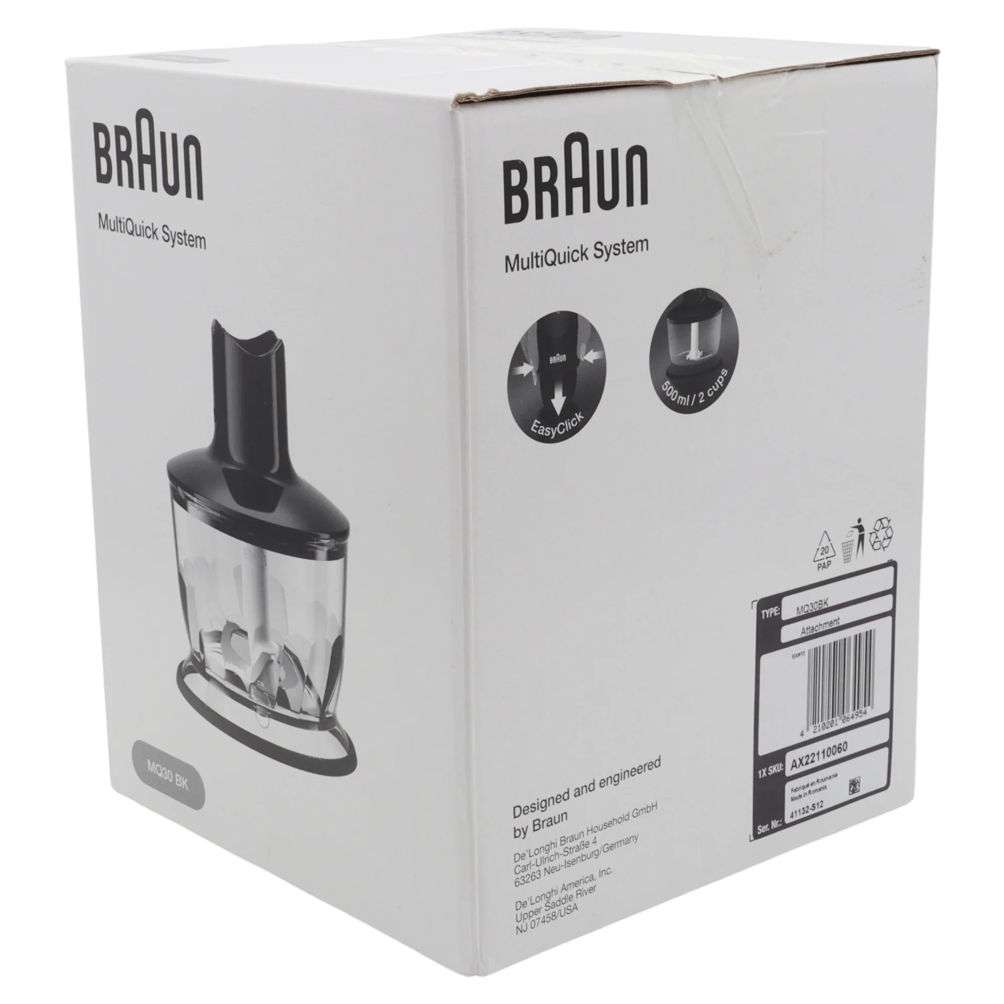 Braun accessorio tritatutto MQ30 500ml Mixer Multiquick 5 7 4191 4199 MQ5000 MQ - Image 5
