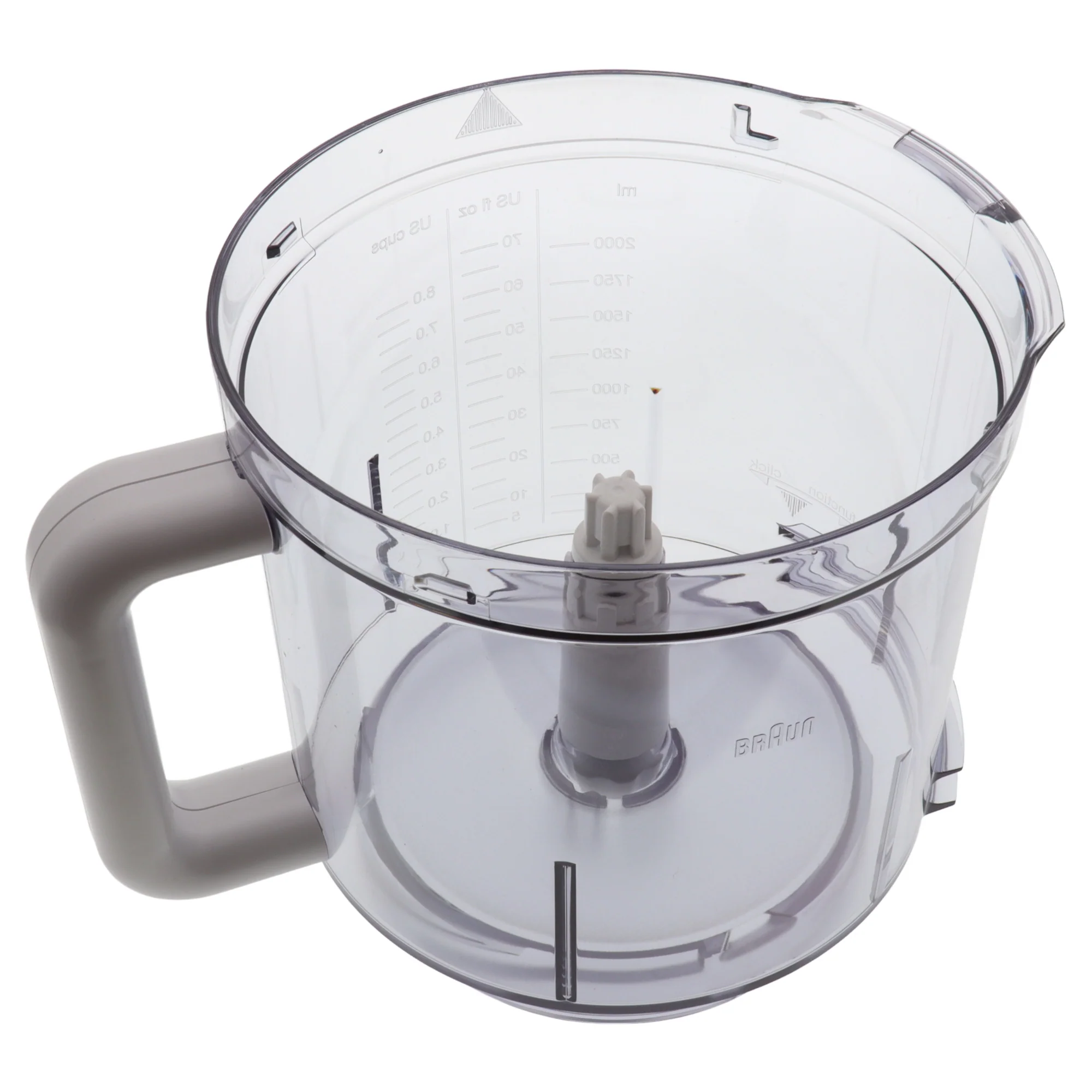 Braun ciotola contenitore 2000ml robot Multiquick 3 5 CombiMax K600 K650 K700 K750 Tribute