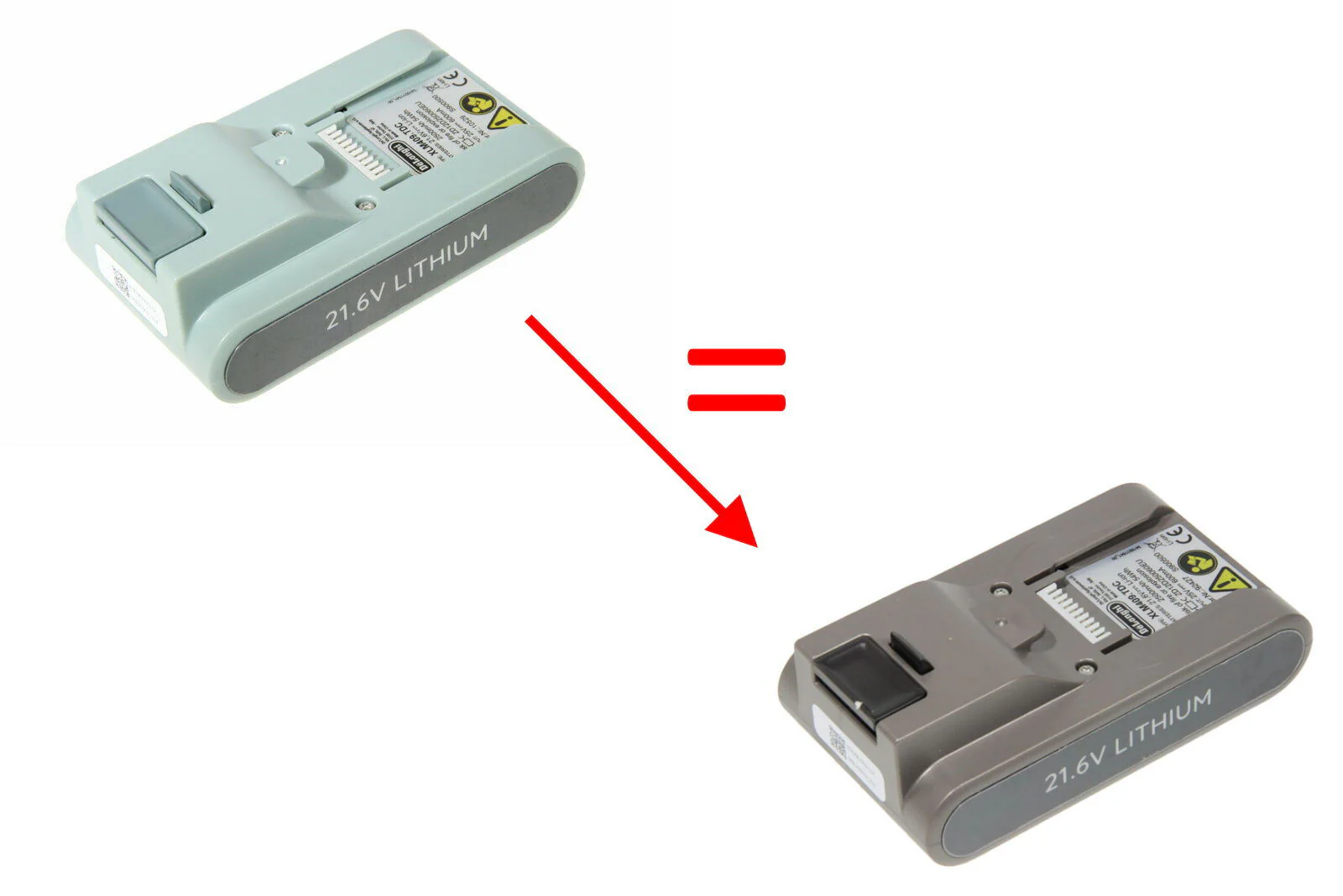Delonghi batteria scopa Colombina Evo Pro Midi Hair 21.6V XLM405 XLM408 XLM417 - Image 3