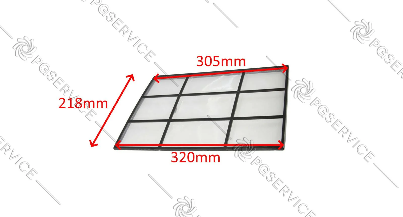 Delonghi filtro retina aria 320mm condizionatore Pinguino PAC EL112 AN130 AN280