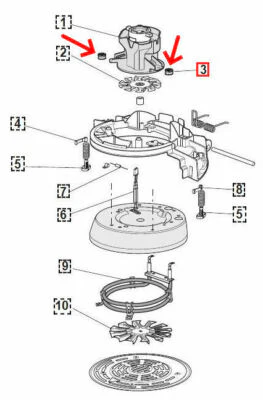 Delonghi gommino ventola friggitrice MultiFry IdealFry FH1163 FH1394 FH2101 - Image 3