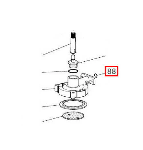 Delonghi guarnizione 12mm OR 115 macchina caffè Dedica Specialista EC685 EC850 - Image 2