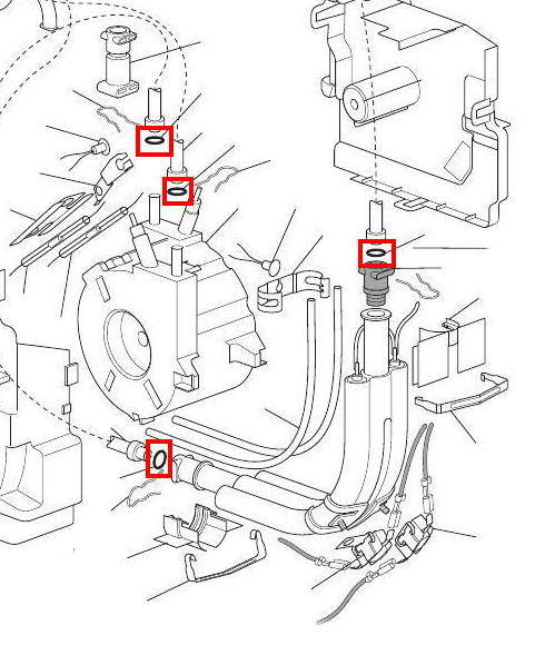 Delonghi Nespresso guarnizione doppia tubo caldaia Lattissima Magnifica Intensa - Image 8