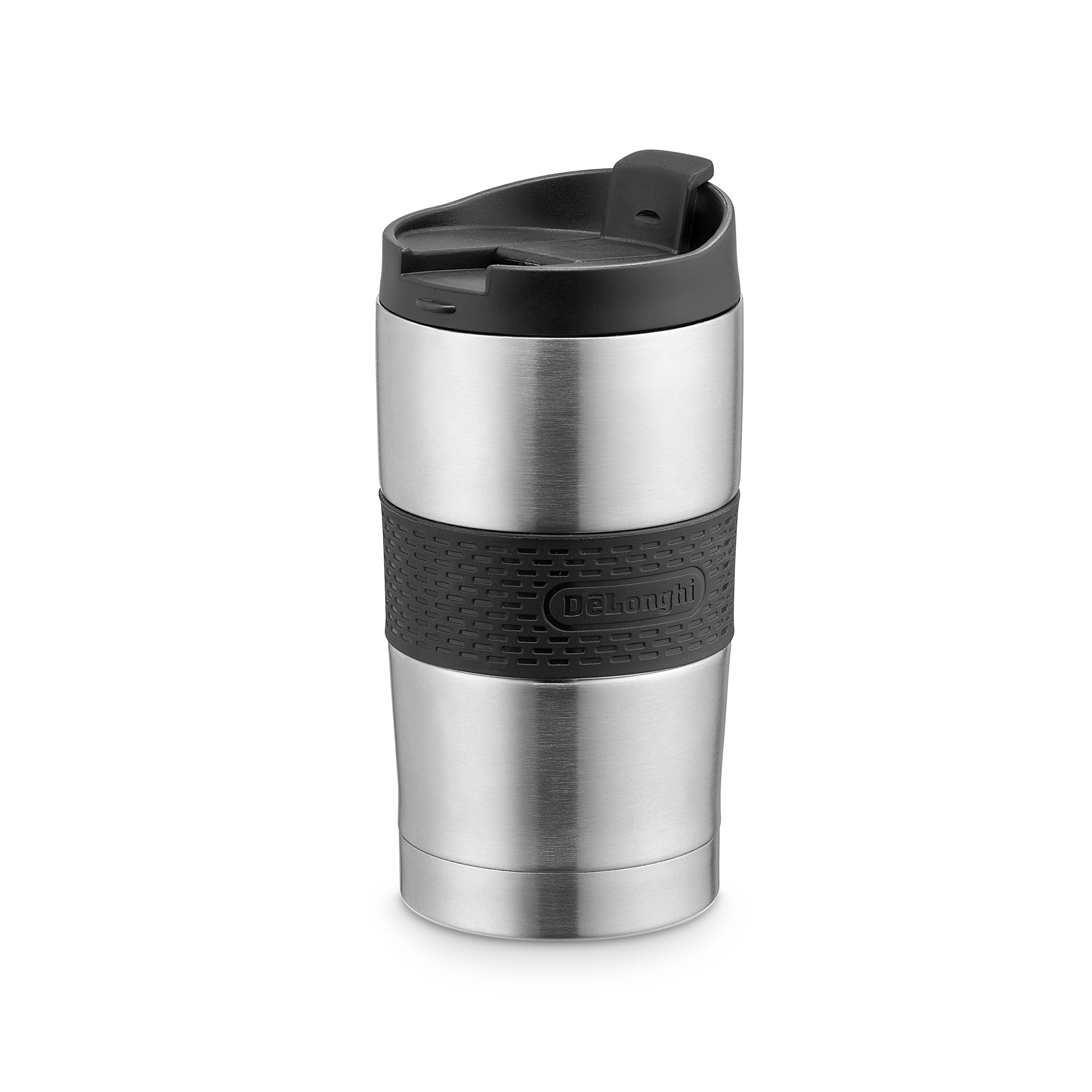 Delonghi tazza da viaggio termica a doppia parete in acciaio inossidabile 235ml - Image 2