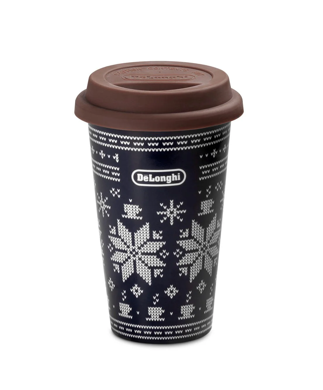 Delonghi tazza Winter ceramica termica doppia parete 300ml coperchio silicone - Image 2