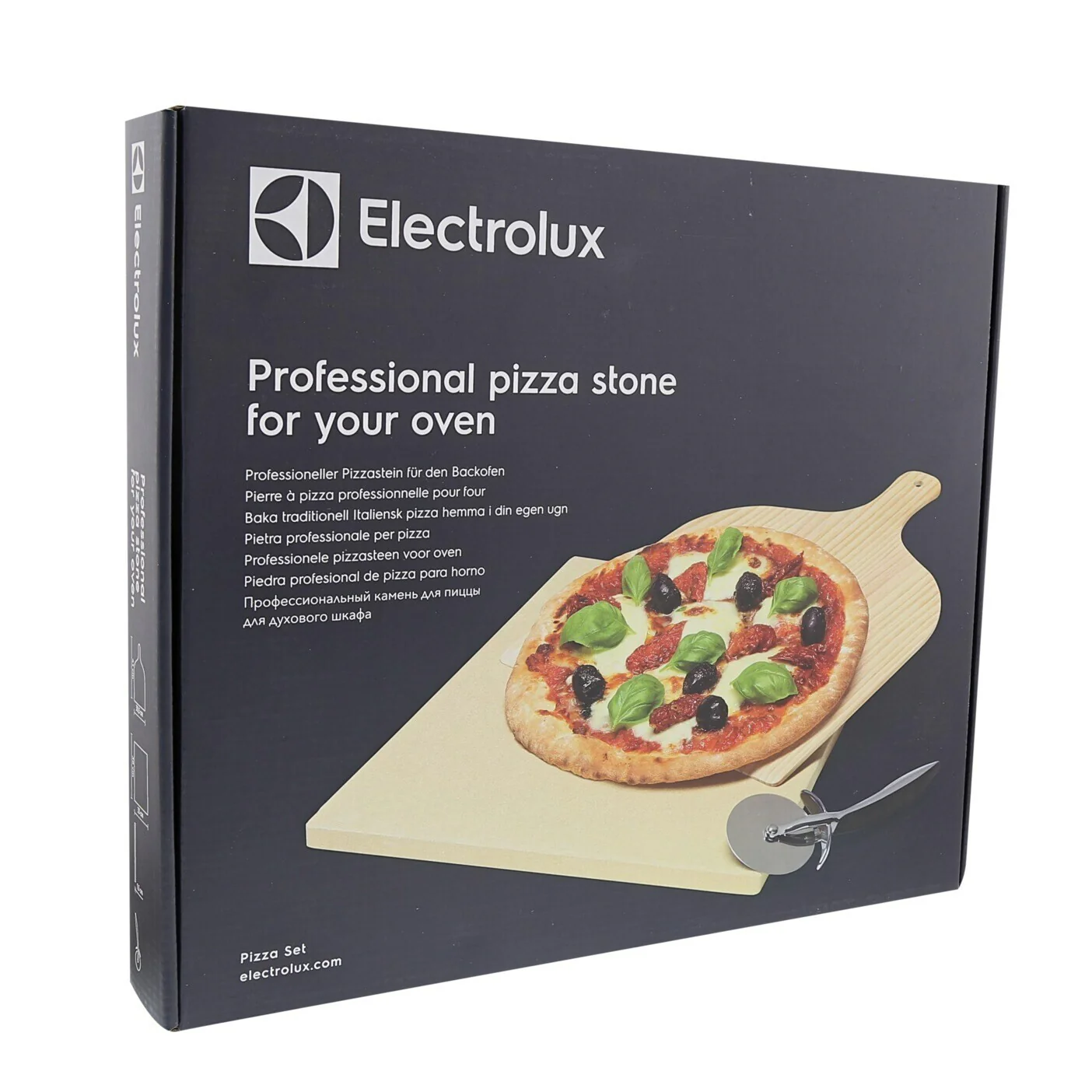 Electrolux pizza stone pietra refrattaria 38cm con paletta taglierina per forno - Image 3