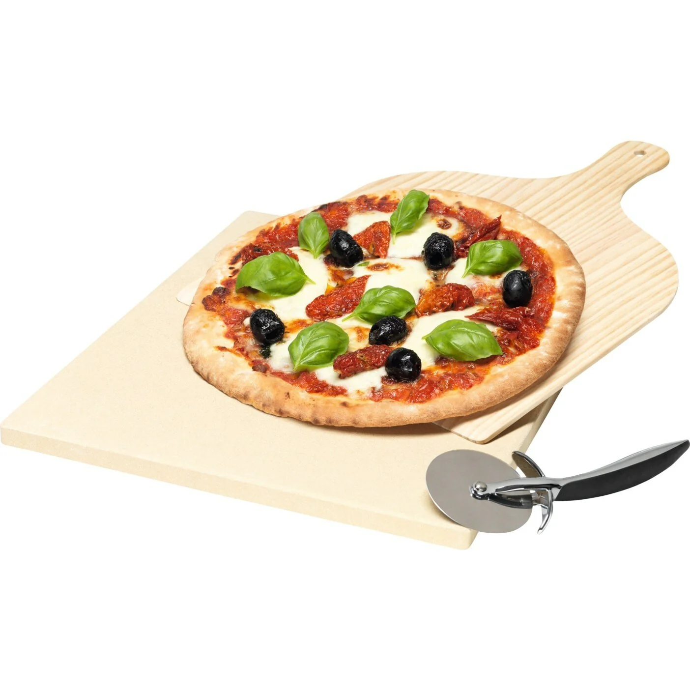 Electrolux pizza stone pietra refrattaria 38cm con paletta taglierina per forno - Image 4