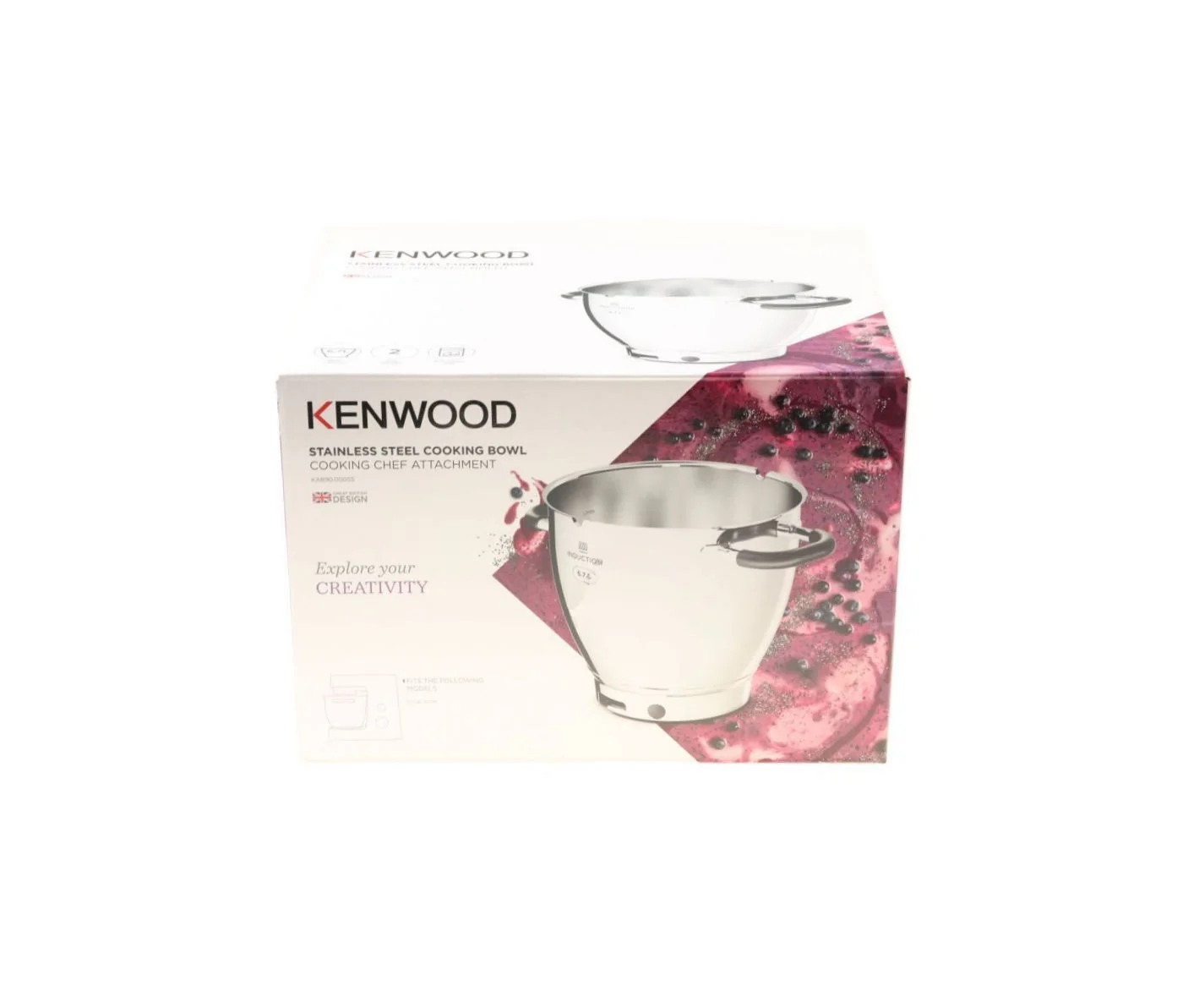 Kenwood ciotola pentola manici Induction 6.7L planetaria Cooking Chef XL KCL95 - Image 2