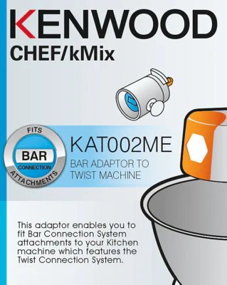 Kenwood KAT002ME Adattatore Bar Twist Accessori Major Chef nei Sense kMix KCL - Image 3