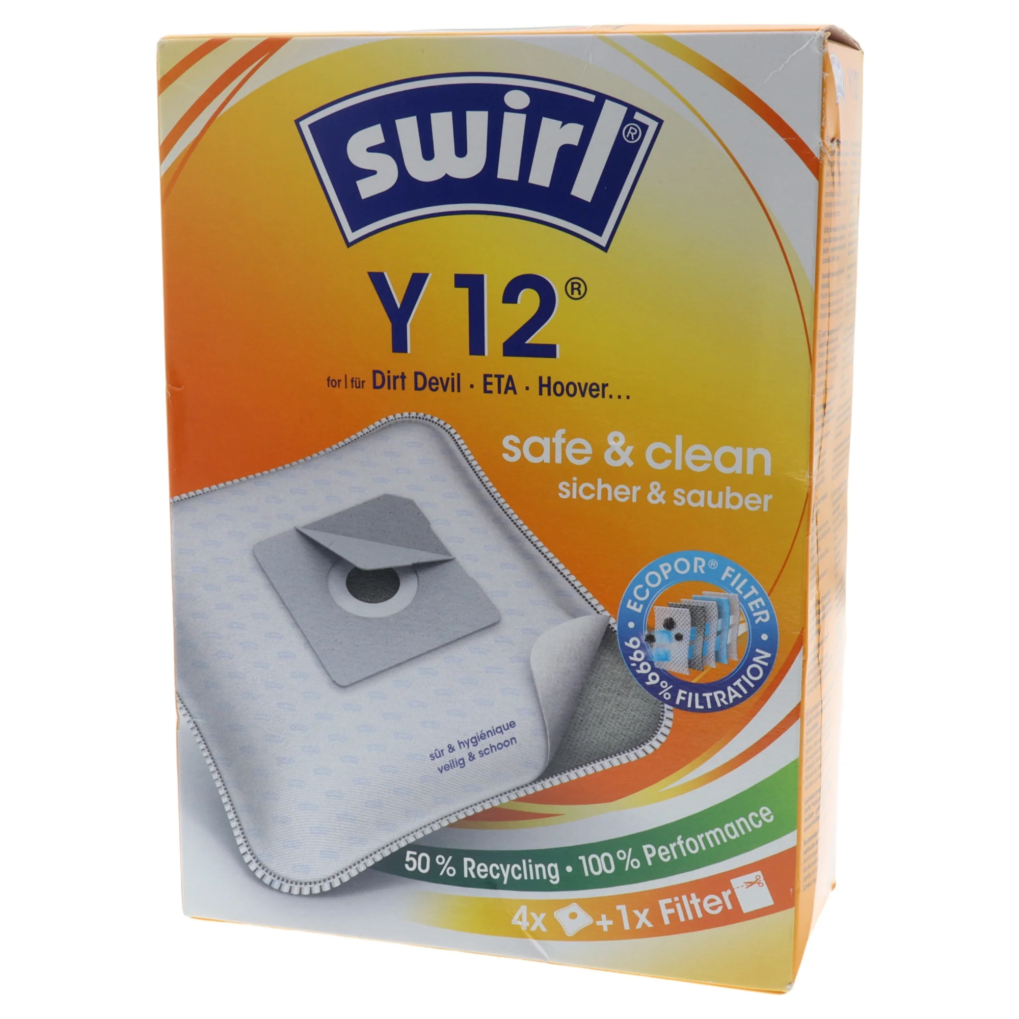 Kit 4 sacchi Y12 in microfibra per aspirapolvere H.Koenig S AXO700 AXO720 Henry - Image 4