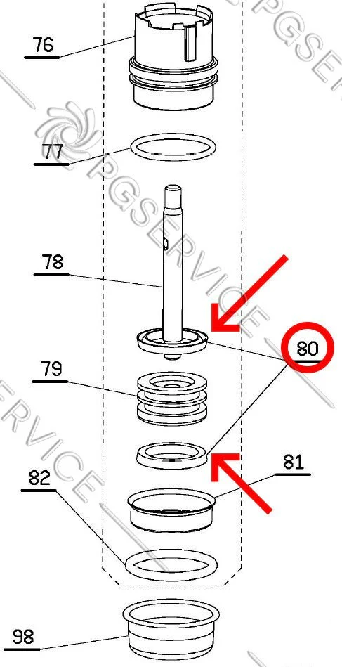 La Pavoni guarnizione pistone macchina caffè Esp Edotto Europiccola Stradivari - Image 3