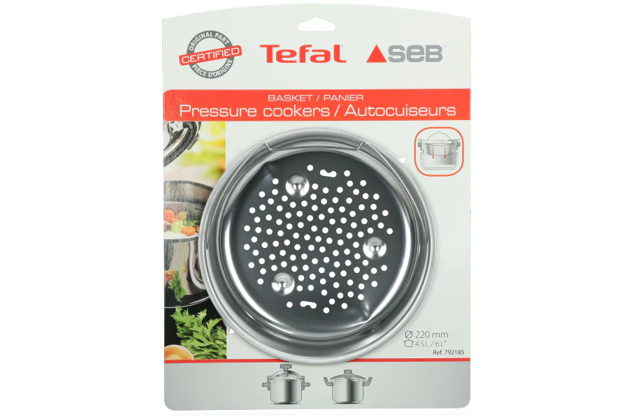 Lagostina Tefal cestello cottura vapore 22cm pentola Swing Clipso Acticook 4L 6L - Image 2