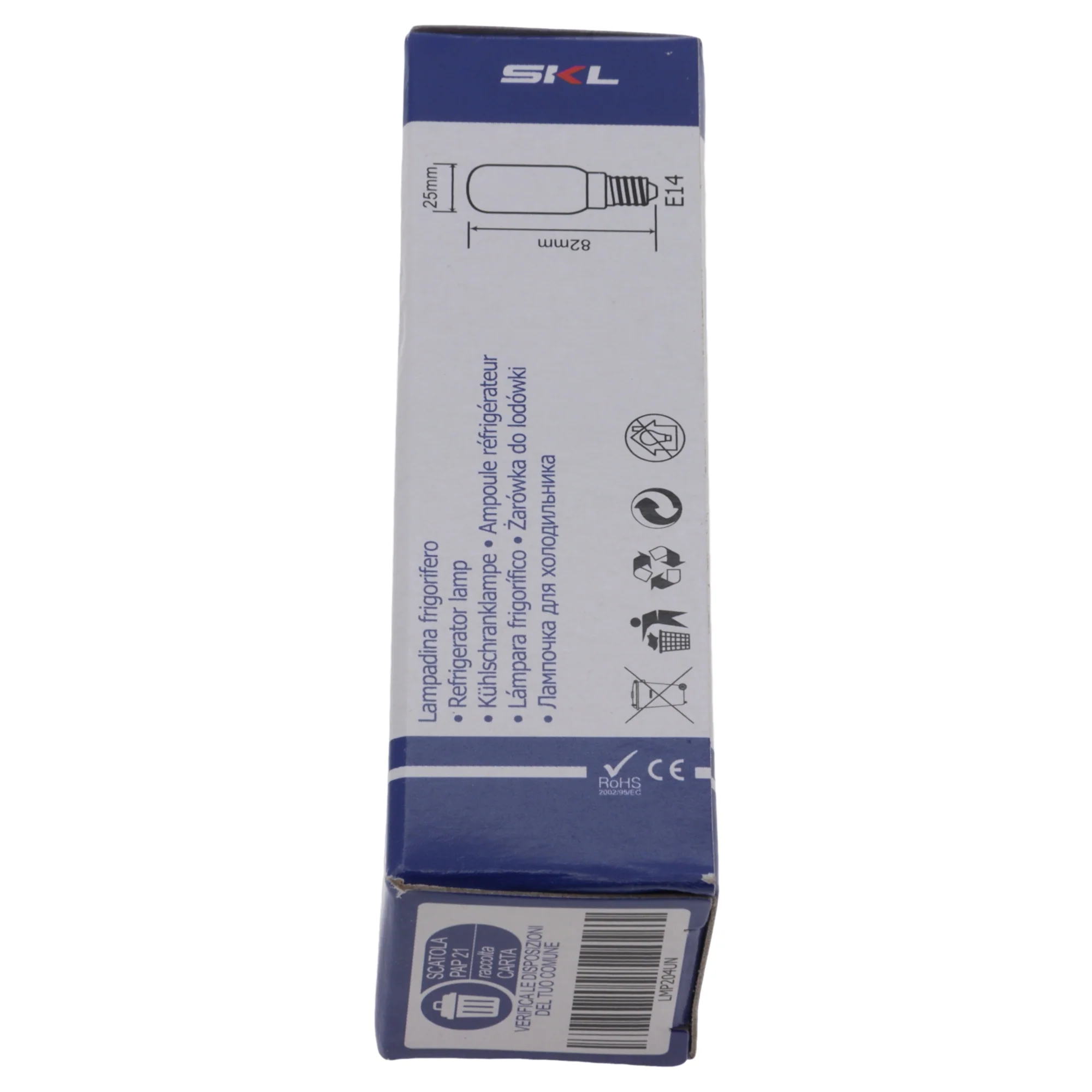 Lampadina blu frigorifero E14 25W 82mm 230V per Bosch Siemens Neff Gaggenau - Image 3