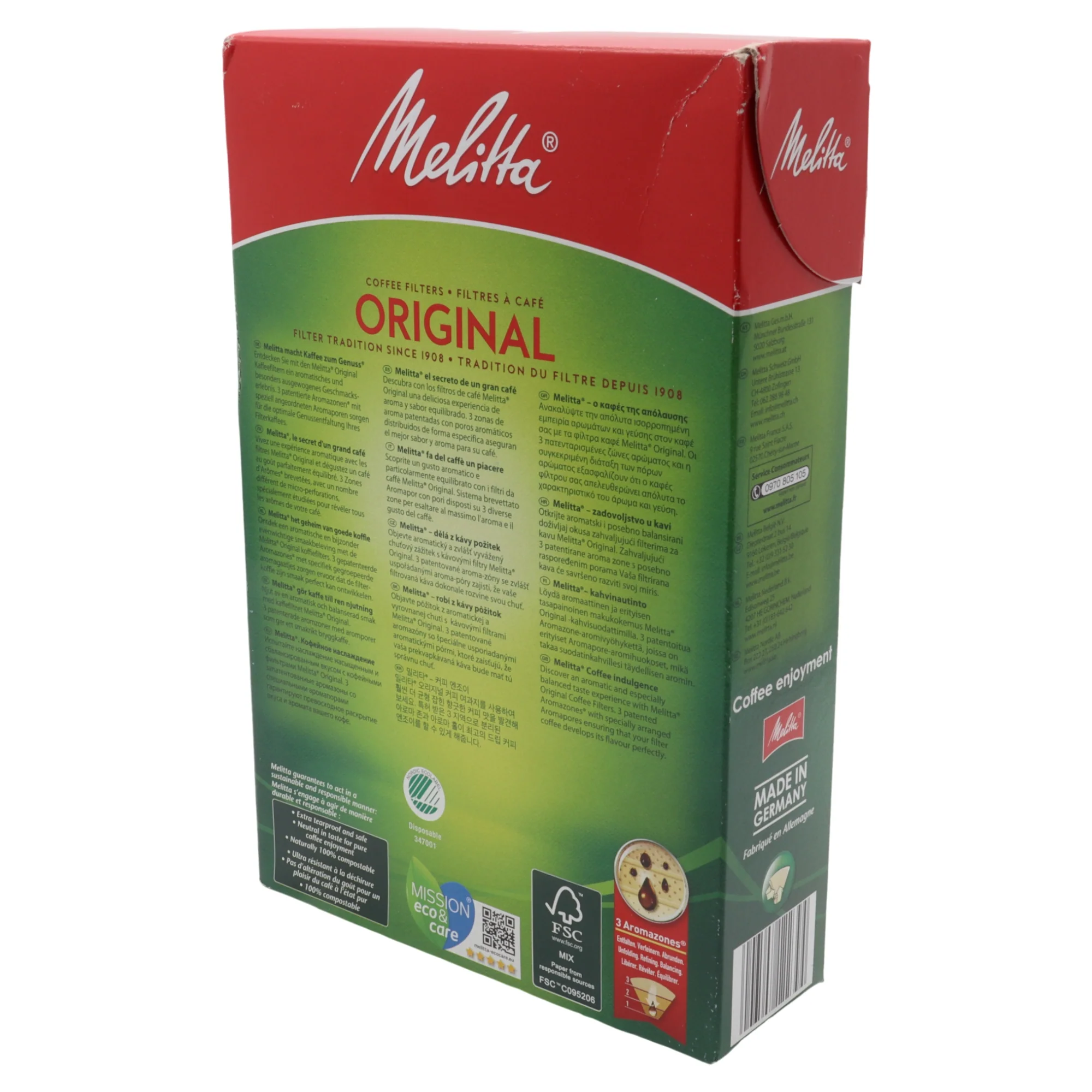 Melitta 80 filtri carta AromaPor 1x4 4 tazze macchina caffè americana universal - Image 4