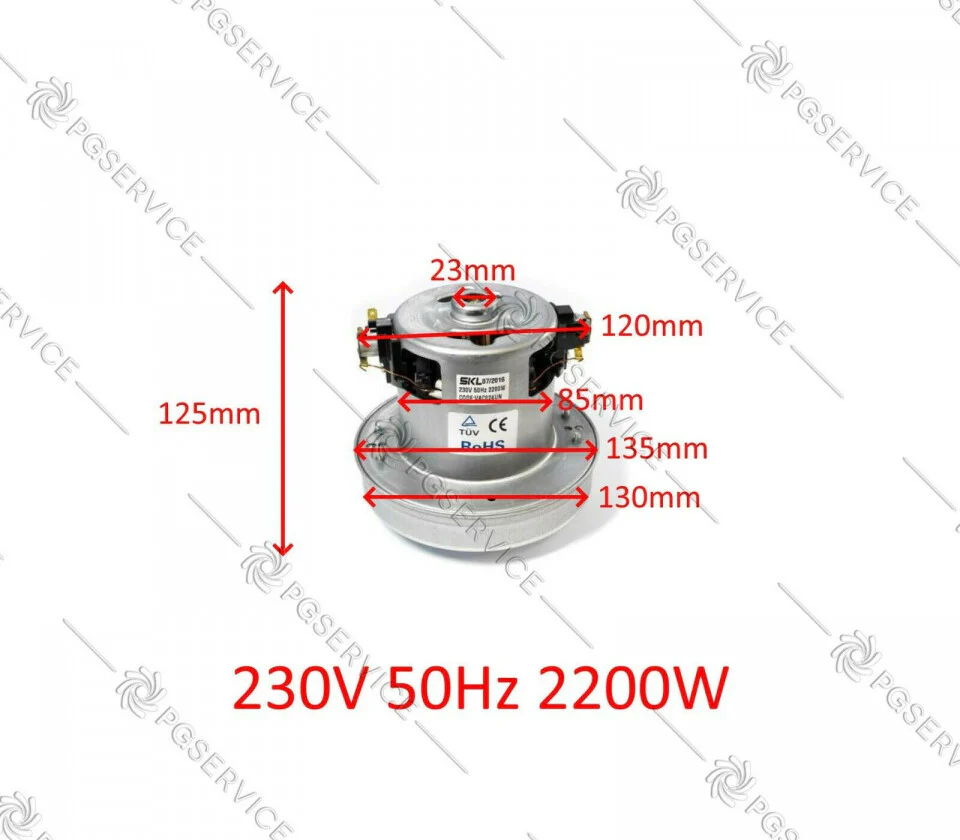 SKL motore 2200W 230V aspirapolvere come DOMEL 462.3.652 per Rowenta - Image 3