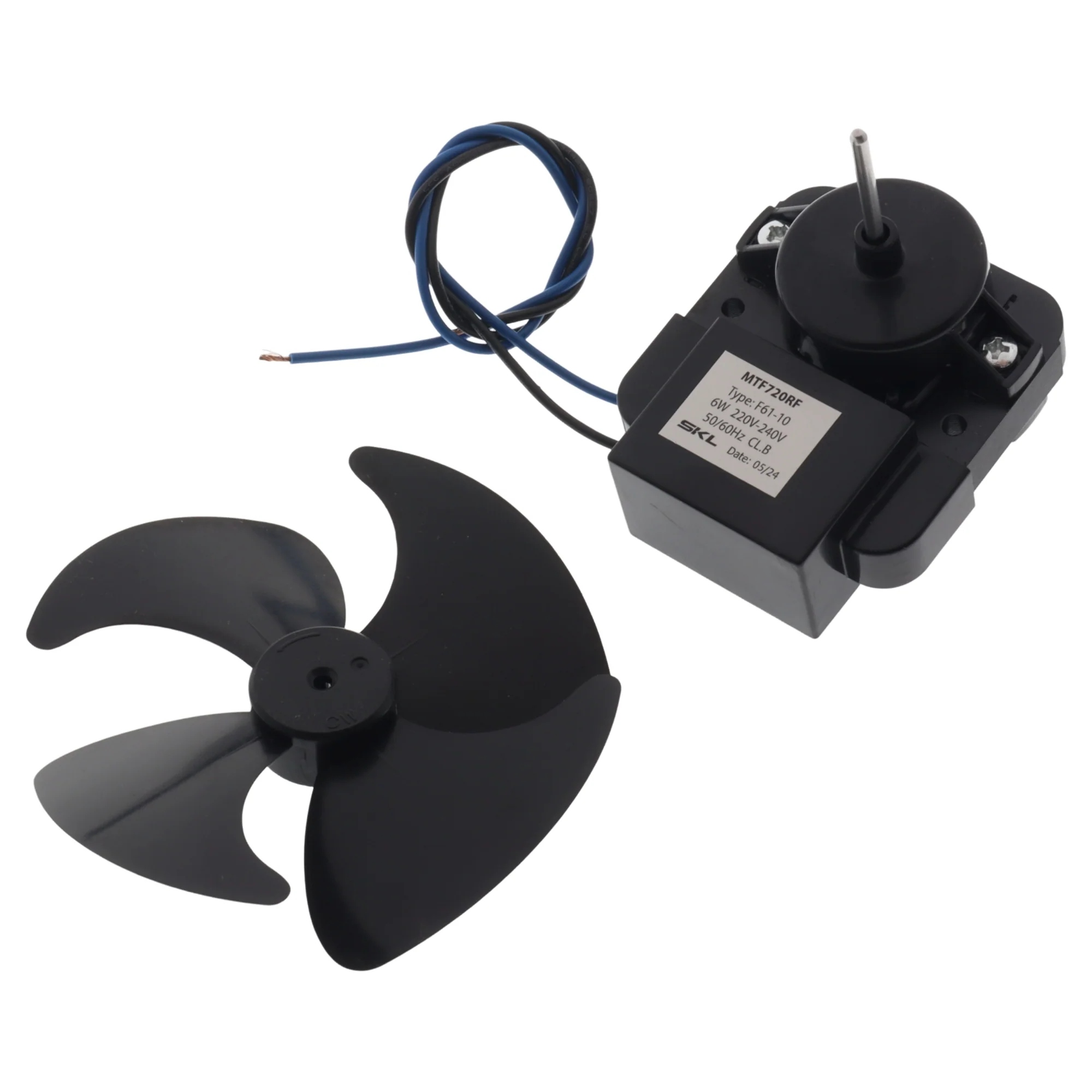 Motore ventilatore F61-10 6W 220V con ventola 100mm universale per frigorifero