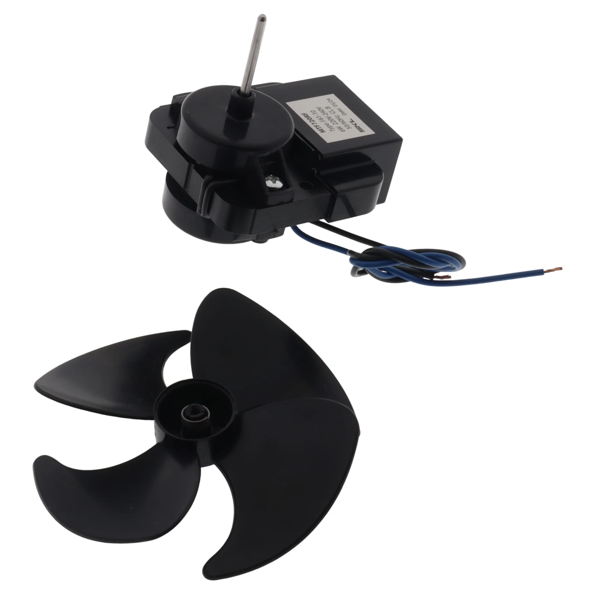 Motore ventilatore F61-10 6W 220V con ventola 100mm universale per frigorifero - Image 2