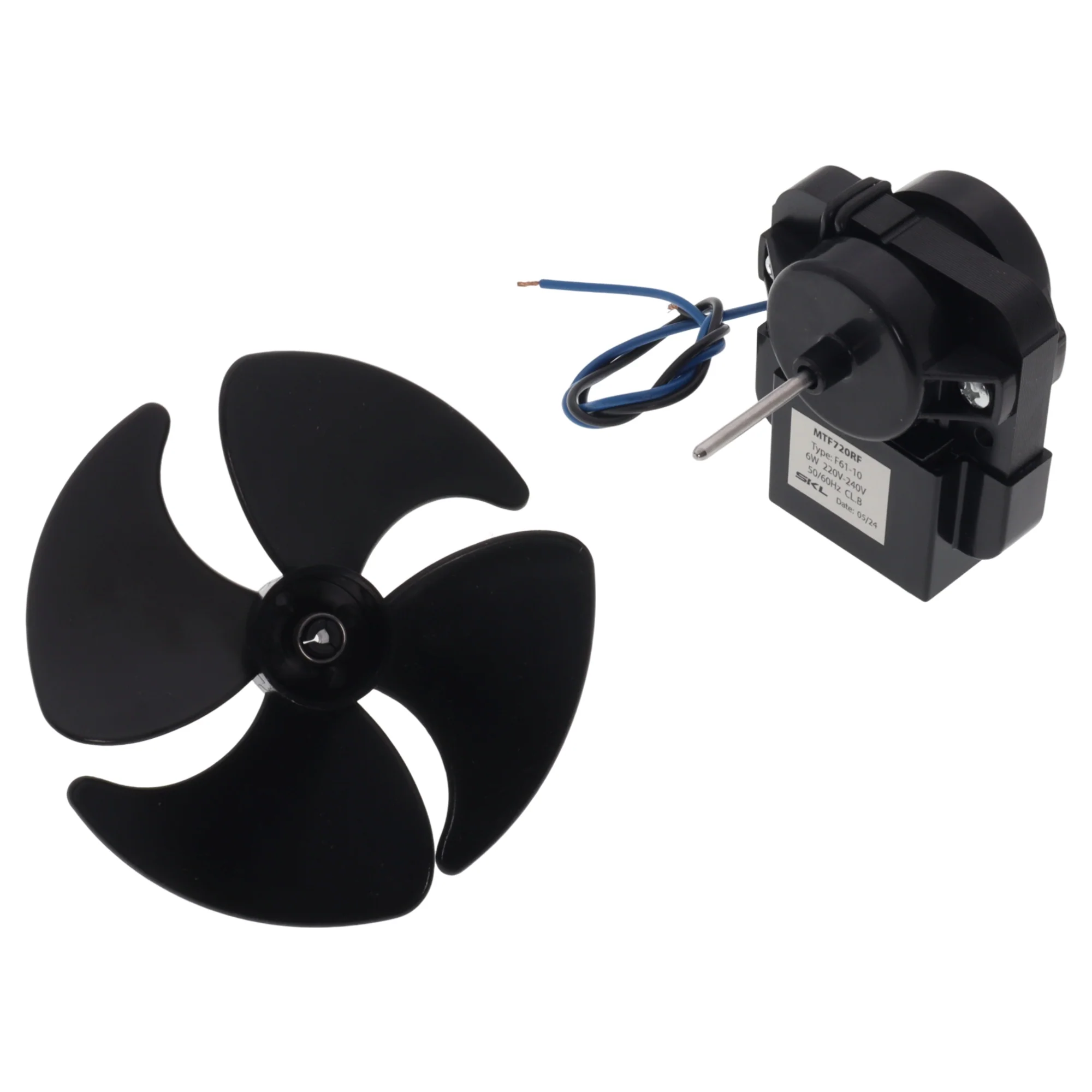Motore ventilatore F61-10 6W 220V con ventola 100mm universale per frigorifero - Image 3