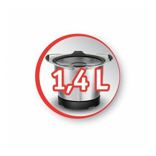 Moulinex accessorio mini ciotola tritatutto 1,4 Litri Cuisine Companion XF38AE10 - Image 3