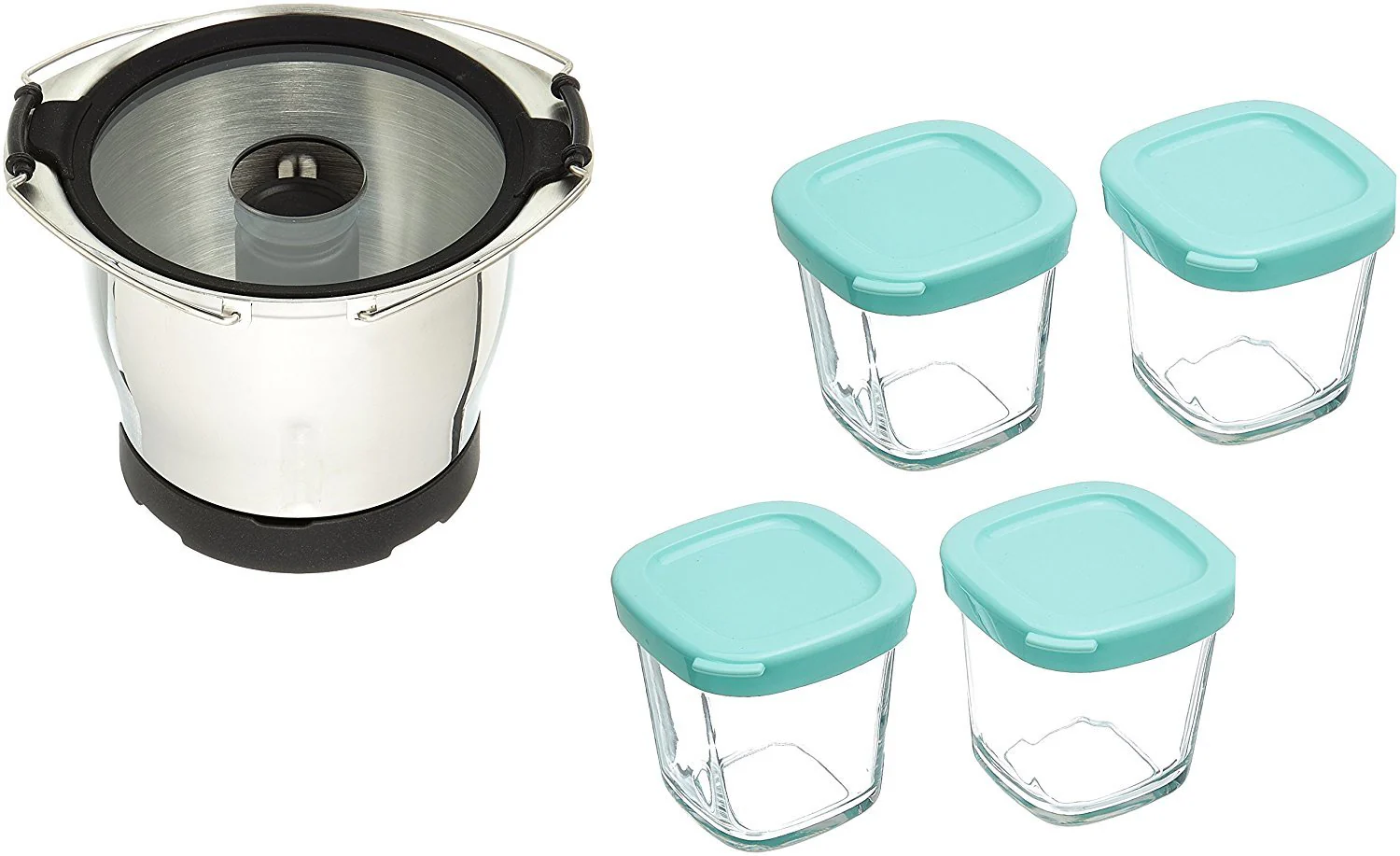 Moulinex accessorio mini ciotola tritatutto 1,4L + 4 ciotole Companion XF387 HF - Image 4