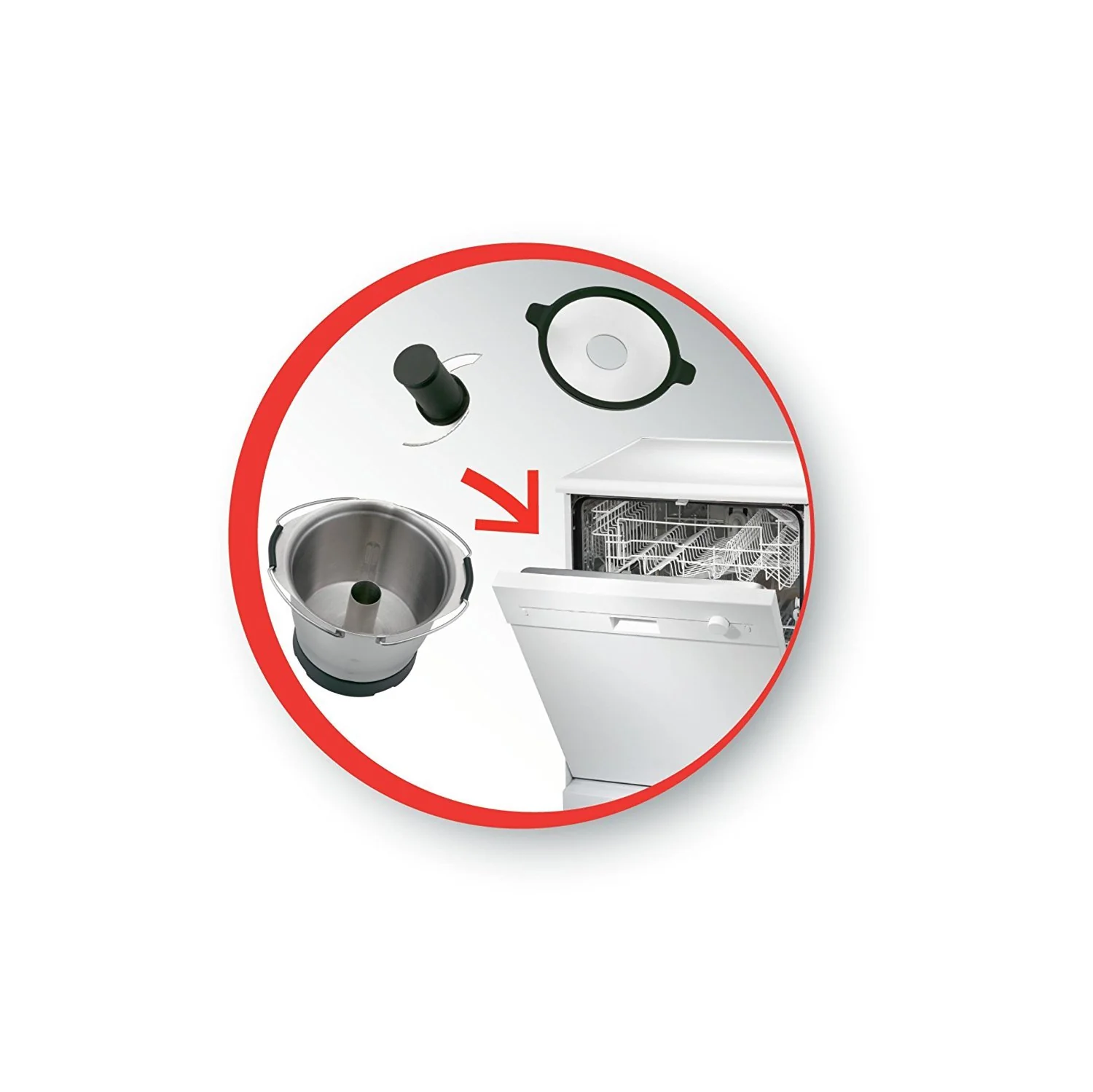 Moulinex accessorio mini ciotola tritatutto 1,4L + 4 ciotole Companion XF387 HF - Image 9