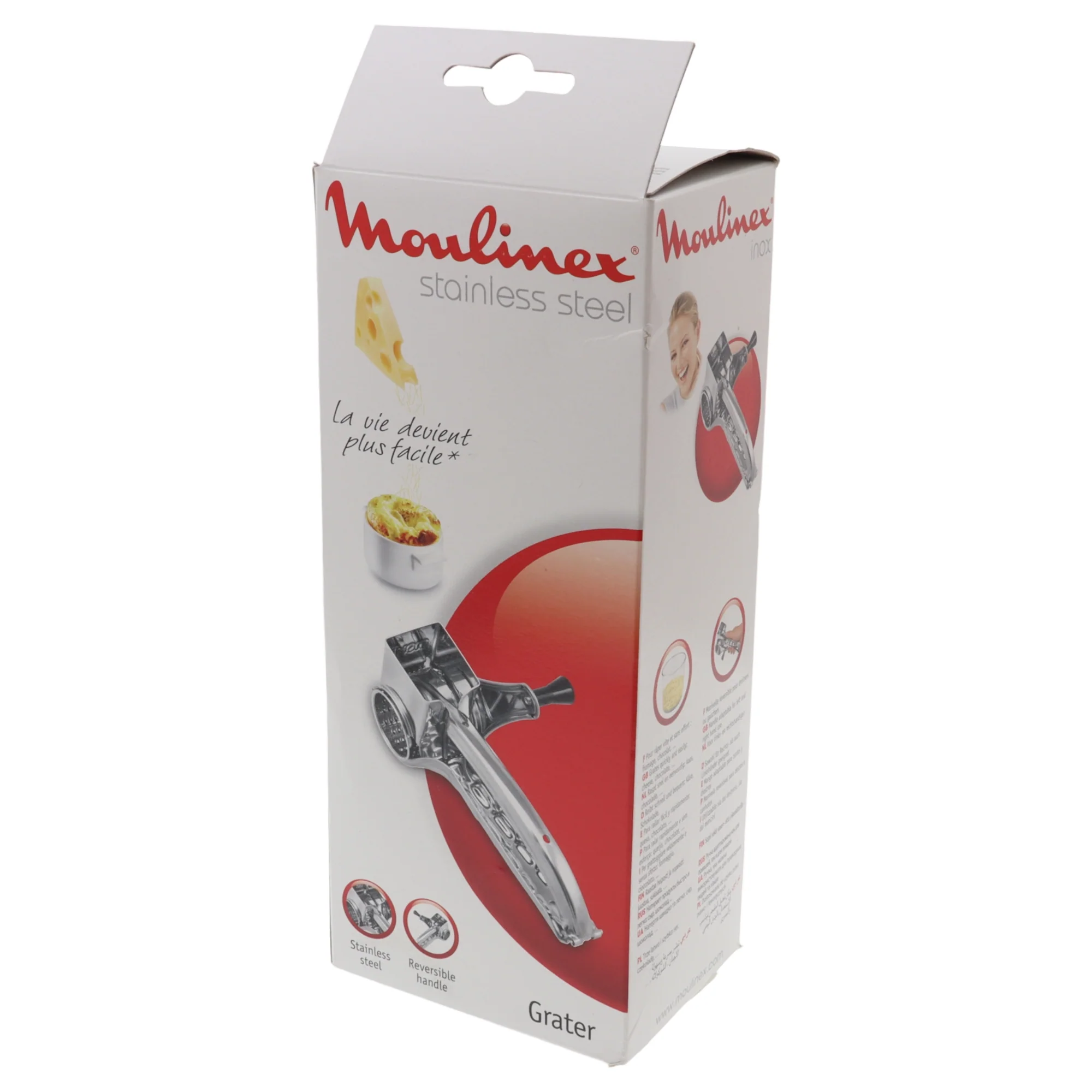 Moulinex grattugia manuale in acciaio inossidabile a manovella formaggio - Image 4