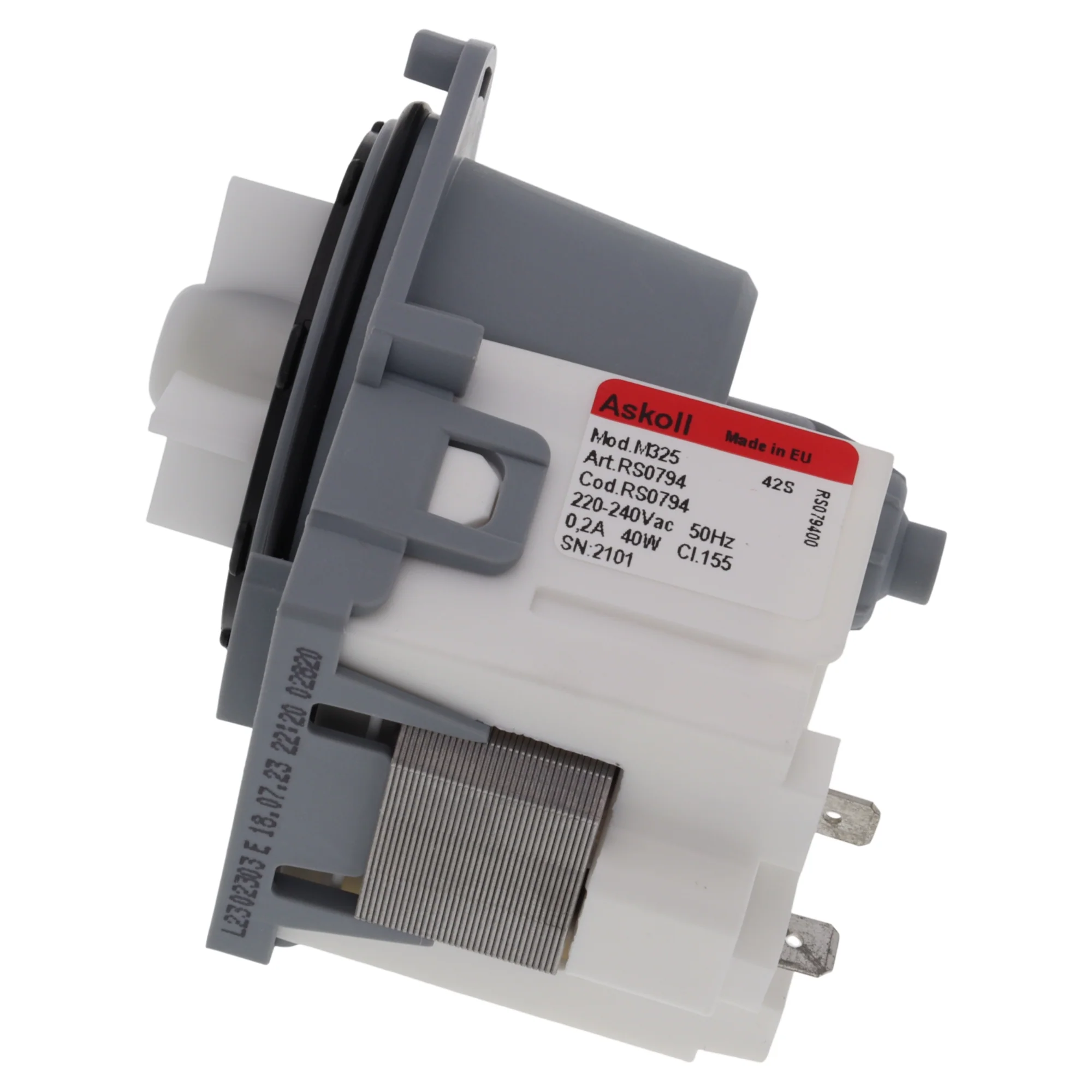 Pompa acqua M325 240V 40W lavatrice AEG L6 LFR Electrolux EA2 EW2 EW6 EWF RWF - Image 2