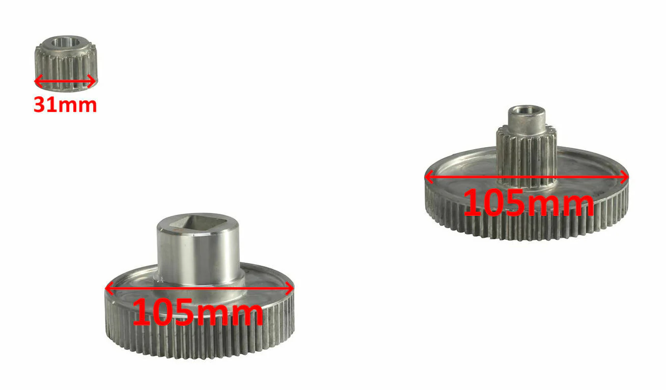 Reber kit ingranaggi ruota pignone Tritacarne Impastatrice Passapomodoro N. 5 - Image 3