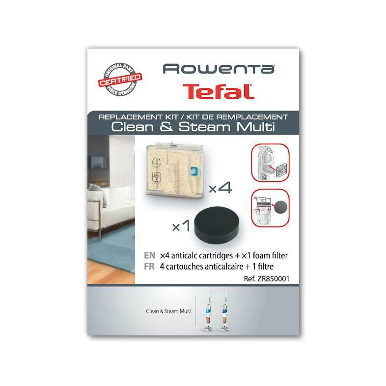 Rowenta kit filtri resine acqua spugna scopa vapore Clean Steam Multi RY85 - Image 2