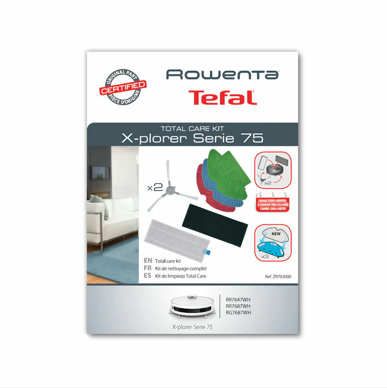 Rowenta kit Total Care panni filtri spazzole robot aspirapolvere XPlorer 75 RR76 - Image 2