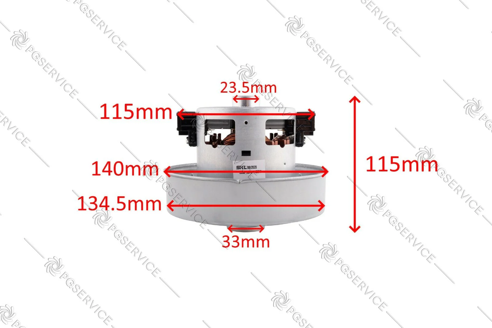SKL motore 220V 1400W aspirapolvere 115mm 140mm Samsung VC12 VC58 VCC62 VCC88